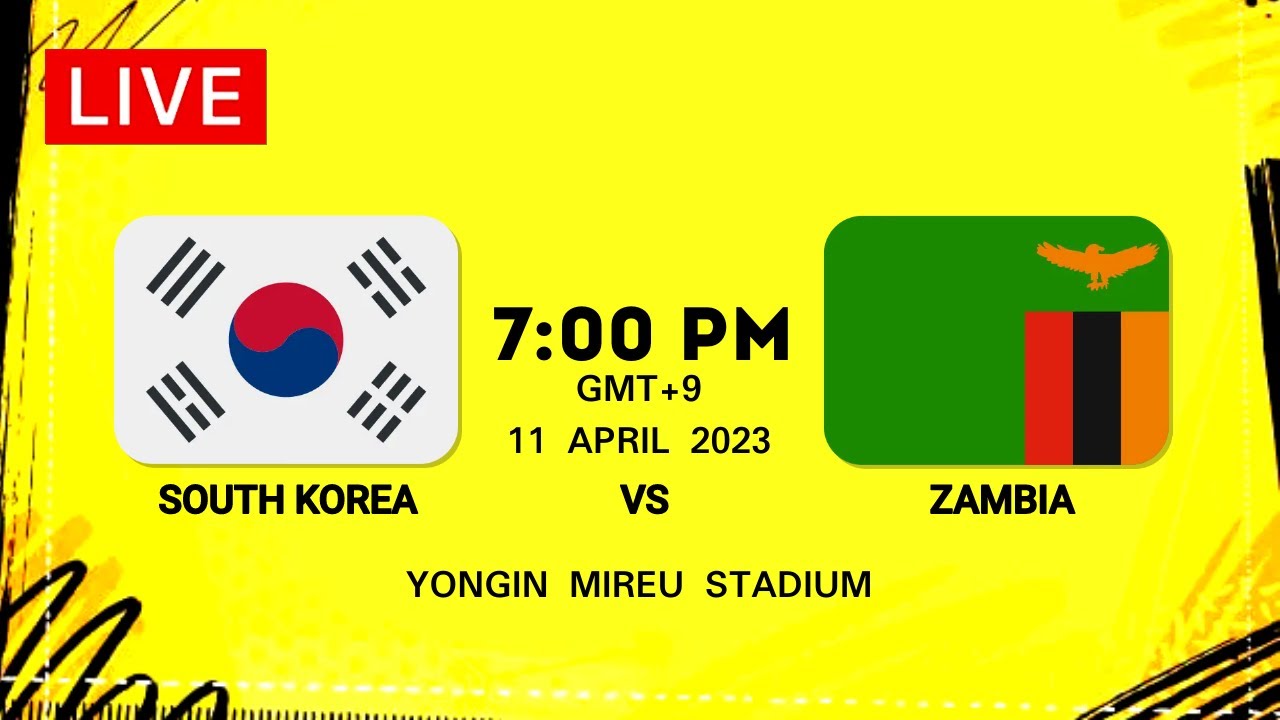 South Korea vs Zambia | FIFA Women's Friendly Match 2023 - YouTube