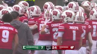 Details Wisconsin With the INTERCEPTION vs. E. Michigan | Wisconsin Football Update