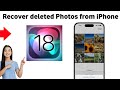How to Recover deleted Photos from your iPhone 2025