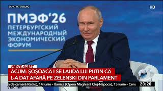Șoșoacă, în dialog cu Putin. Discurs pro-Rusia, Putin zâmbește
