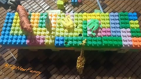 ASMR Satisfying DIY Lego Table from building blocks