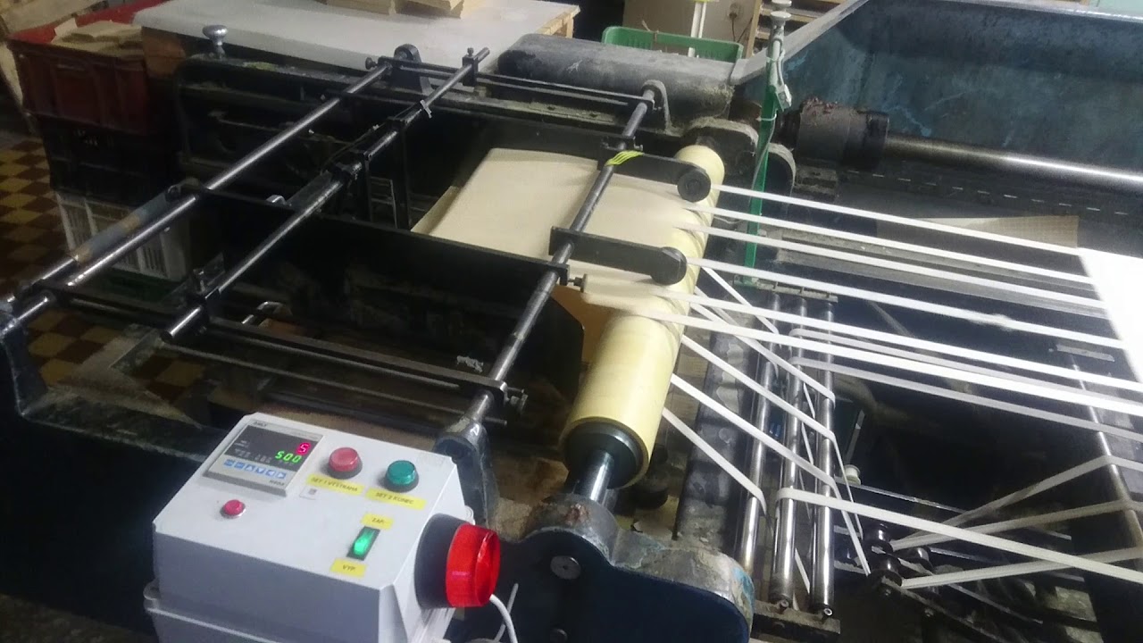 Kama Polygraph Automatic Die cutter + printing machine YouTube