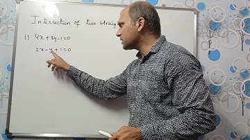 Straight Lines Part 7 Point of intersection of straight lines -L11:L22 ratio in which lines divides