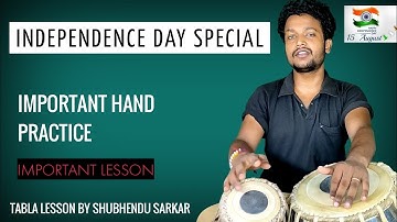 Independence Day Special(HAND PRACTICE BOL)Tabla Play/Tabla Video/Tabla Lesson By Shubhendu no 286