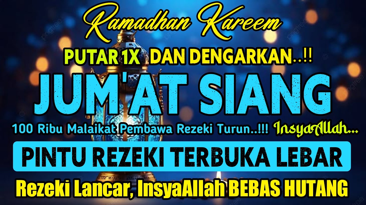 🔴Langsung Terkabul. ‼️Putar Ayat Ini, Jangan Kaget Rezeki Datang Dari Segala Arah, DOA HARIAN Aamiin