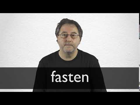 How to Pronounce Fasten 