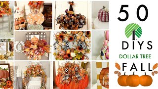 🍁50 DIY DOLLAR TREE HIGH END FALL DECOR CRAFTS🍁\\