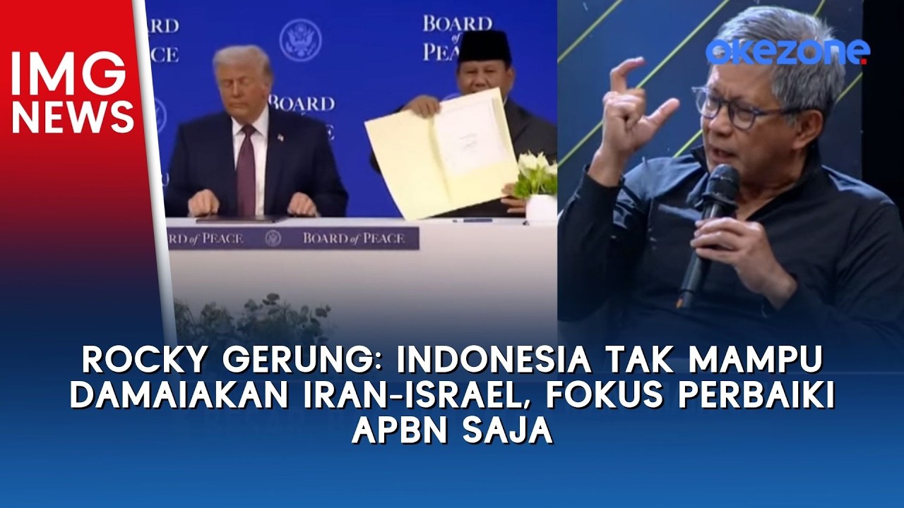 Rocky Gerung: Indonesia Tak Mampu Damaiakan Iran-Israel, Fokus Perbaiki APBN Saja