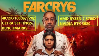 FAR CRY 6 BENCHMARKS [ULTRA SETTINGS] 4K (2160p)/2K (1440p)/1080p/720p RYZEN 7 5700X AND RTX 3080