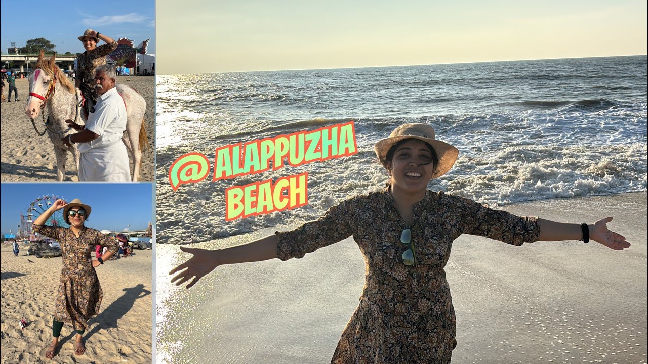 ആലപ്പുഴ ബീച്ചിലെ Vibe. Alappuzha Beach- Super Excited.#beachvibes