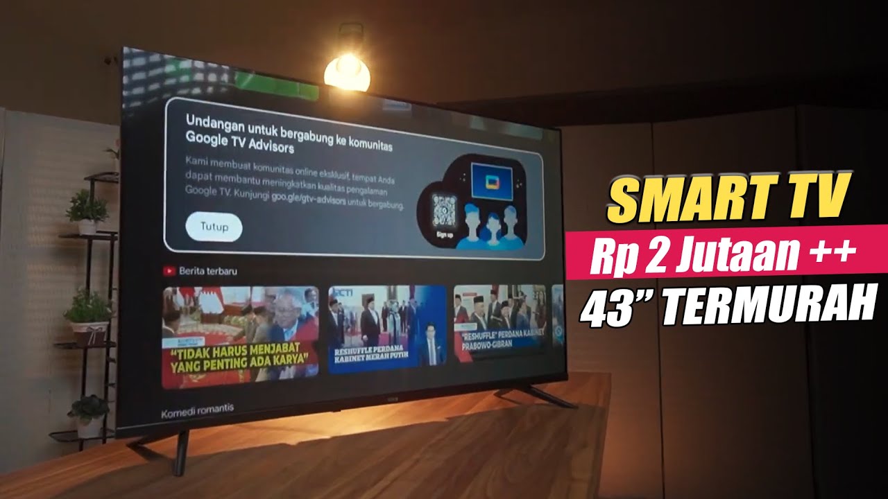 BARU! 10 Rekomendasi Smart TV 2 Jutaan Terbaik Edisi Mei 2025 | 32inch sampai 43Inch FHD