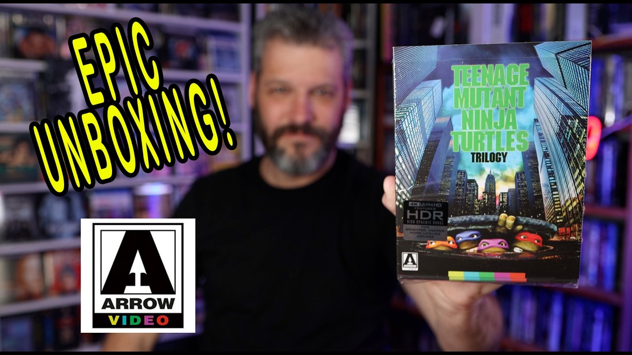 Распаковка трилогии «Черепашки-ниндзя» | Бокс-сет Arrow Video в формате 4K