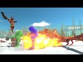 GORO COLORS TEAM VS LAVA DRAGON TEAM TO RESCUE GORO PINK - ARBS
