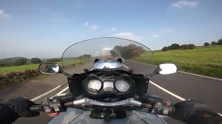 BMW K1200GT Following Ferrari F430 Spider