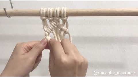 [로맨틱마크라메]Clove hitch knot-diamond pattern 감아매기 응용 패턴 - 다이아몬드 패턴