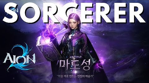 AION 2 SORCERER GAMEPLAY SKILLS SHOWCASE (MMORPG)