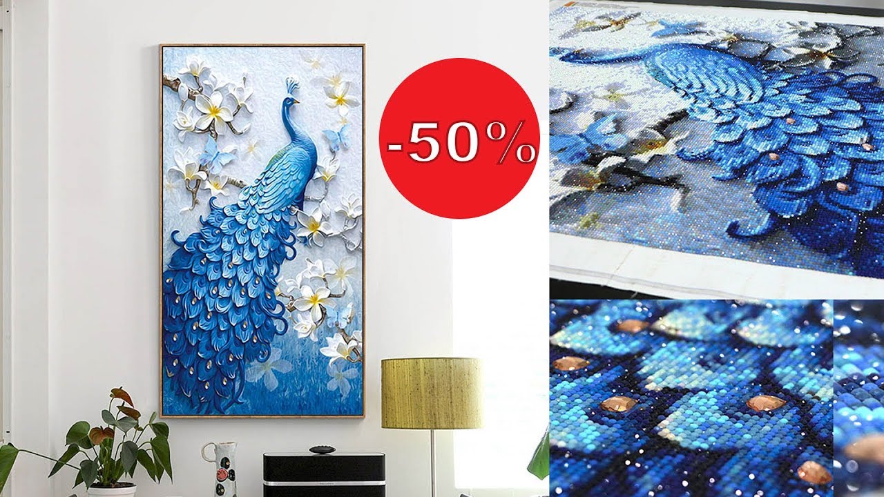Lucky Peacock DIY Diamond Painting Diamond Painting Shop YouTube
