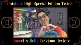 Rainbow High Special Edition Twins Laurel and Holly De'vious Review
