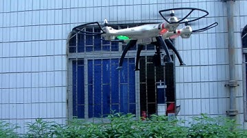 SYMA X8HC X8HW X8HG carry 4K Action camera flying in the sky