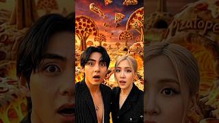 Bts V In Pizza World Subscribe For More Bts Ai