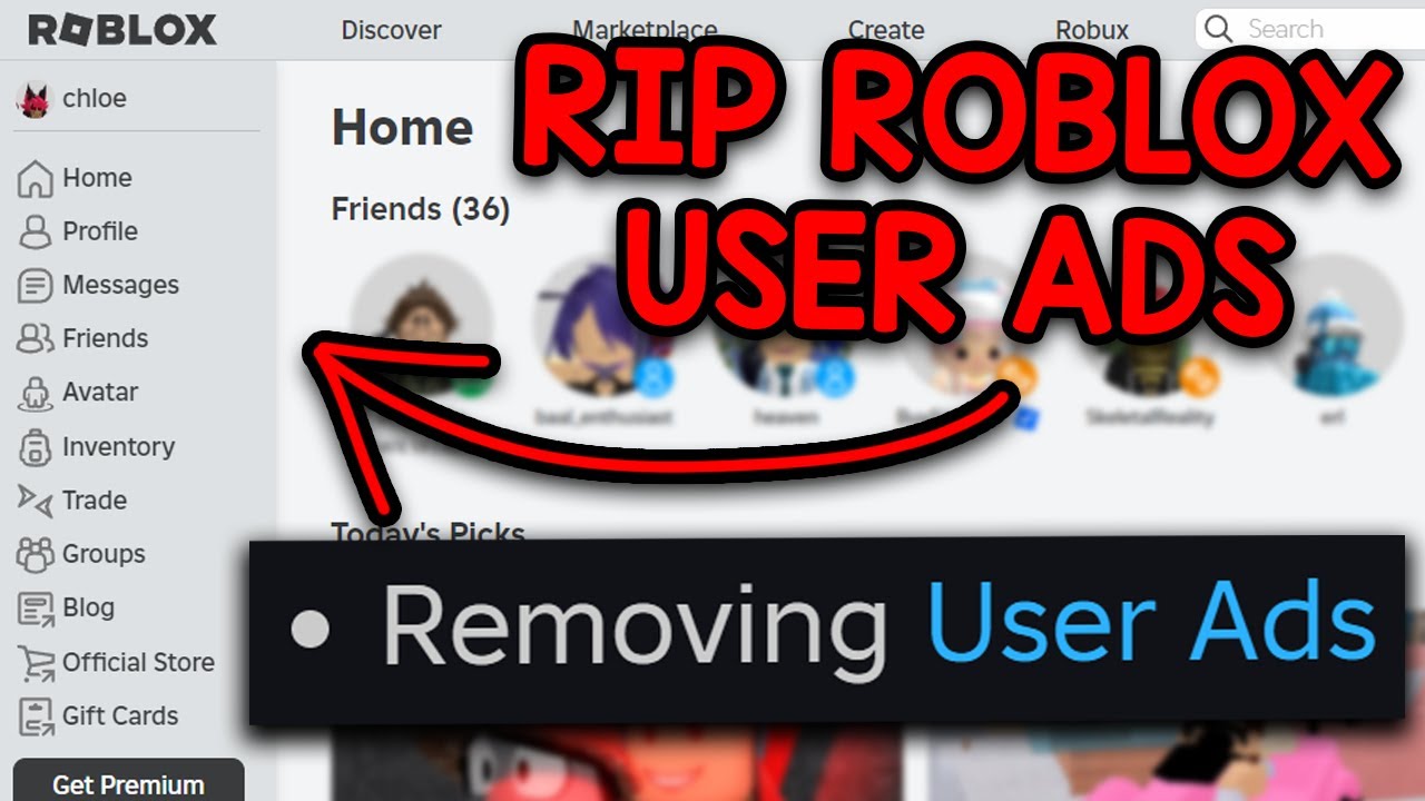 Roblox Finally Removed User Ads YouTube 