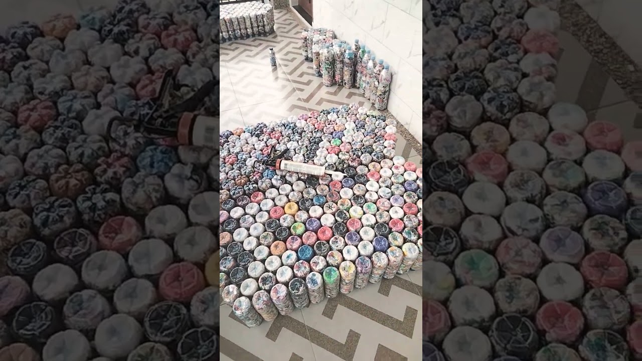 Стол из экокирпичей в средней школе имени Фратера Мамасы 