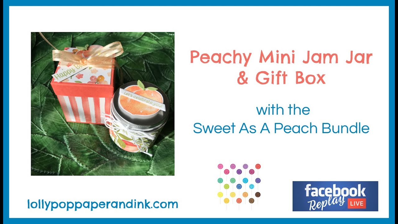 Sweet As A Peach Mini Jam Jars & Gift Box