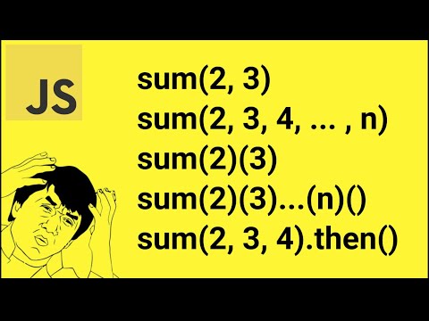 НЕСКУЧНАЯ СУММА в JavaScript. // Rest operator, Currying, Promise / PASV