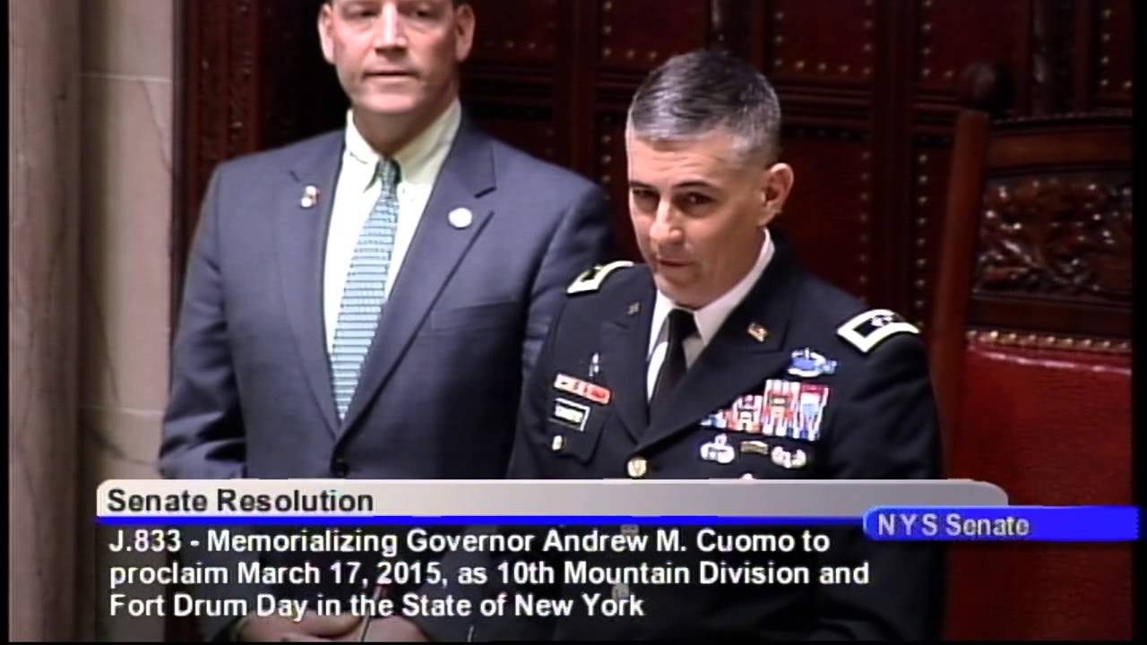 Maj Gen Stephen J Townsend Speaks At New York State Senate Youtube