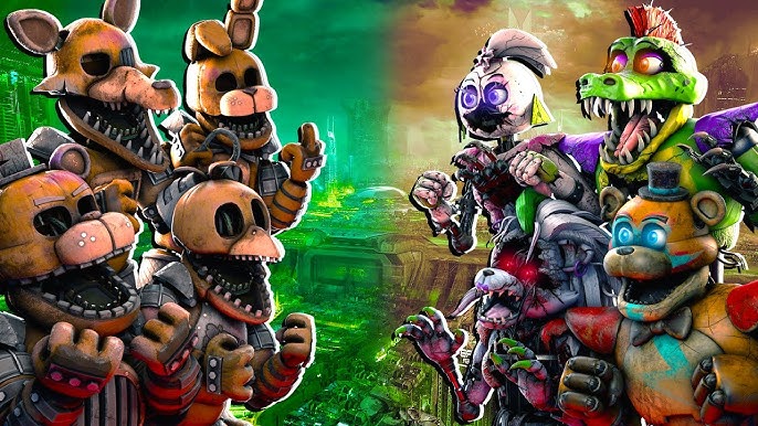 Download Fnaf Security Breach Background Animatronics Playing