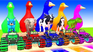 5 Giant Duck, Monkey, Piglet, chicken, cat, cow, lion, dog, Sheep, Transfiguration funny animal 2024