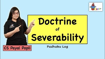 Doctrine of Severability |Doctrine of Severability in Indian constitution in Hindi | Article 13