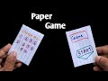 How to make easy paper gamepaper game