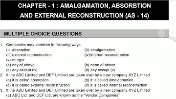 Financial accounting MCQ PREPARATION