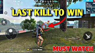 Last Kill To Win Highest Kills Free Fire Gameplay Must Watch