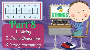 Python tutorial | Strings | Slicing | String formatting | String Operations | Part 8