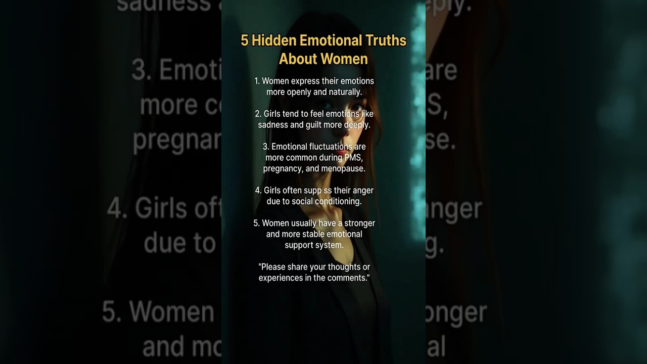5 Hidden Emotional Truths About Women You Must Know