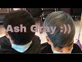 Perfect Ash Gray hair color tutorial / Pano ma achieve? step by step (Tagalog)