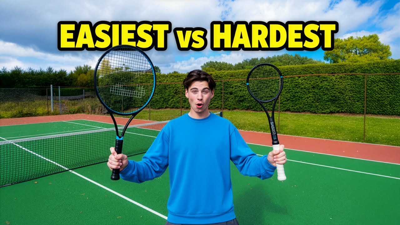 Worlds Biggest vs Smallest Tennis Racket