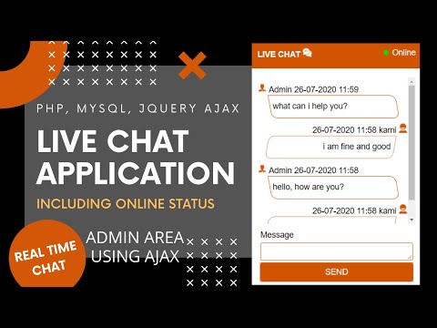 Live Chat Application using PHP Jquery Ajax - Admin Area