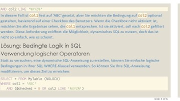 Wie man SQL-Anweisungen in SSRS 2005 dynamisch ändert