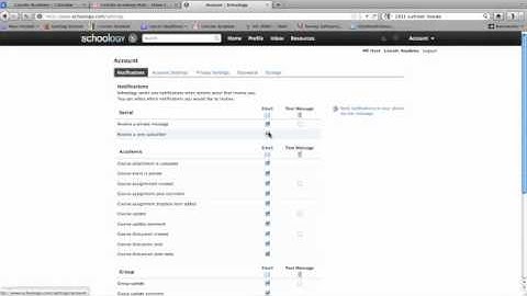 Edit Notifications for Parents in Schoology