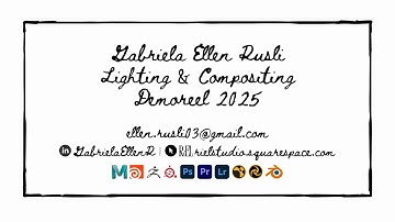 🎬 Gabriela Ellen Rusli – Lighting & Compositing Demo Reel 2025