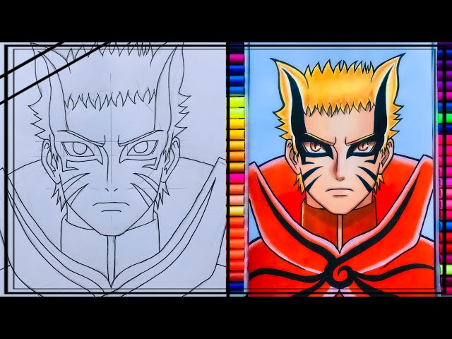 Speed Line Art Naruto Modo Bárion And Kurama [ Boruto Naruto Next  Generations ] 