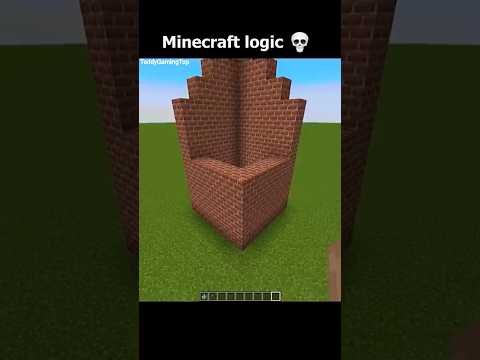 Minecraft LOGIC 🤔#minecraft #shorts #gaming #viralshort