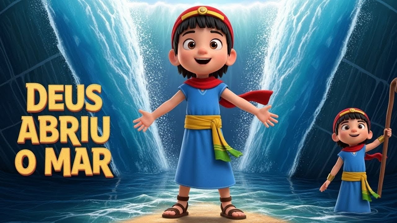 BENJAMIM VIU O MAR SE ABRIR! 🌊🎵 | A História do Mar Vermelho para Crianças