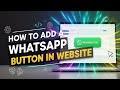 How to Add a WhatsApp Contact Button to Any Investment Website | Zille Hosting Guide