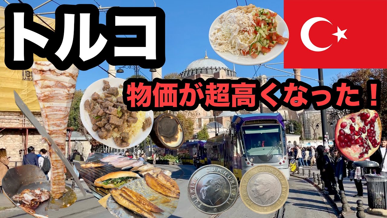 【物価高騰】トルコが安いというのは昔の話/ 観光地の値段紹介/  トルコ料理はまだまだ楽しめる金額！グルメ旅に良い国【イスタンブール】