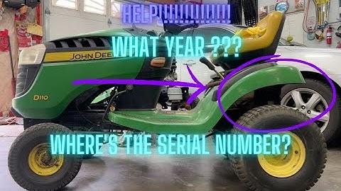 HOE KUNT U ZIEN in welk jaar uw John Deere-gazonmaaier is gemaakt? LA100, D100, E100 Alle 100-ser...