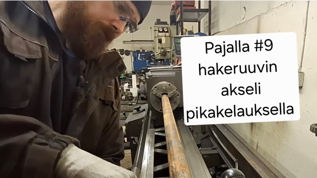 Hakeruuvin akselin valmistus osa 1.